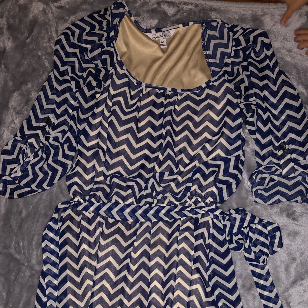 Speechless Navy Blue Dress